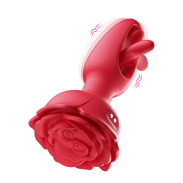 Remote-Controlled Rosebud Anal Vibrator with Flapping Action