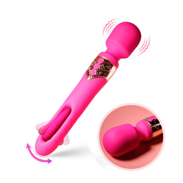 Flapping Wand Vibrator for Powerful Sensations