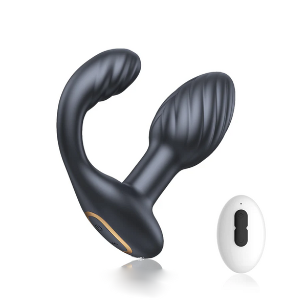 Rotating Anal Plug with Vibrating Feature