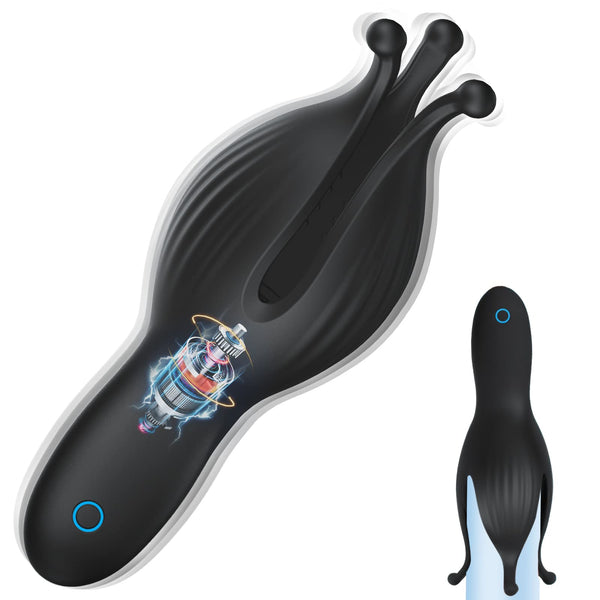 Compact Bunny Ears Vibrator for Penis Stimulation