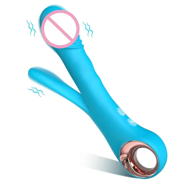 Bifurcated Vibrator | Clitoral, Nipple & Anal Stimulator with Strong Vibrations