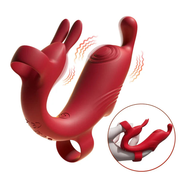 Orgasmic Finger Rabbit Vibrator – G-Spot, Nipple, & Clitoris Stimulator for Women