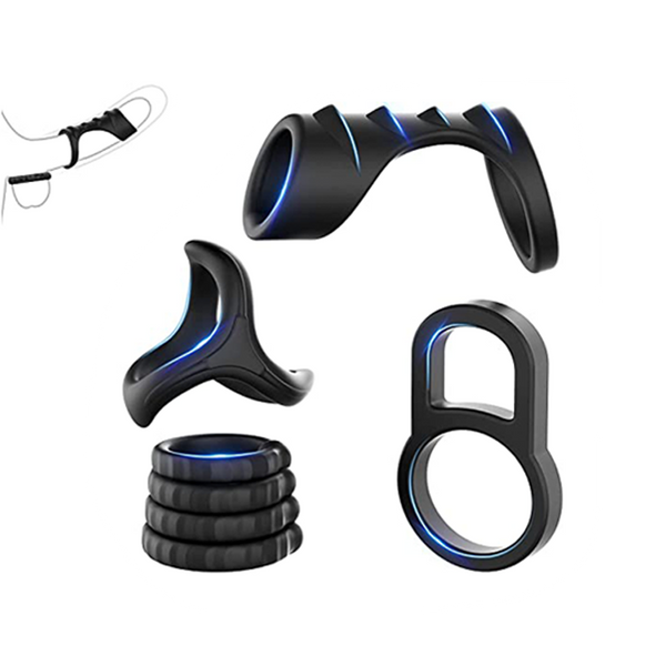 Liquid Silicone Penis Ring Set for Enhanced Couple Play