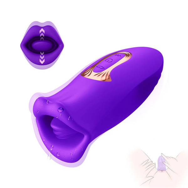 Kissing Tongue Vibrator for Lifelike Oral Stimulation