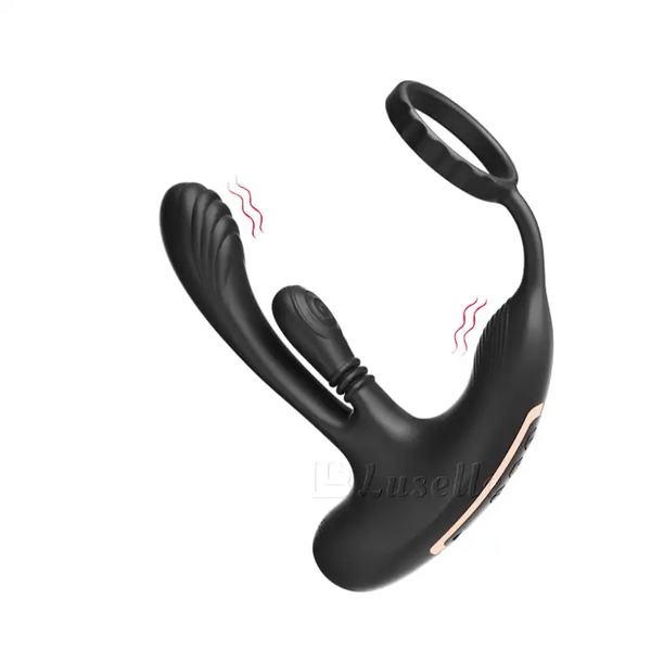 Gyrating Prostate Massager with Triple Vibrations