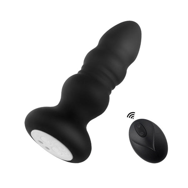 Vibrating Anal Plug with LED Light & Remote Control