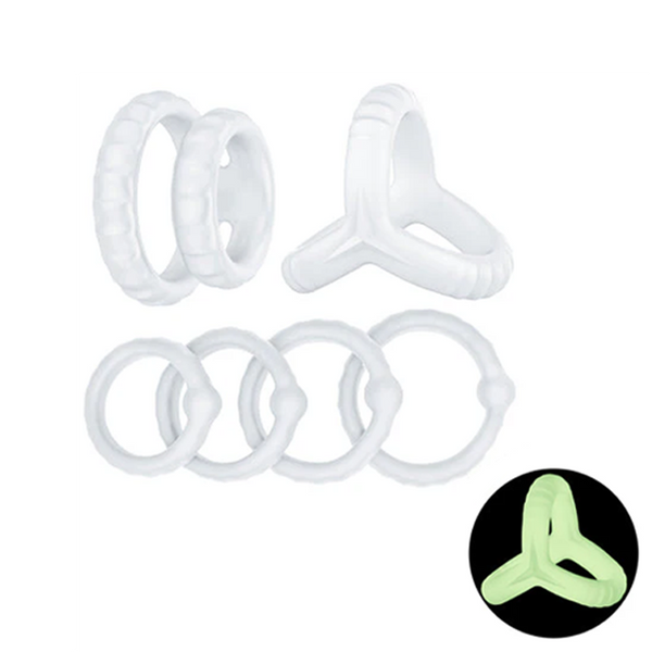 Cock Ring Set for Erection Support & Couple's Play